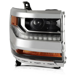 Pair Kit Headlights For 2016-2018 Chevrolet Silverado 1500 4.3L 5.3L Chrome 6B93BC-57 [3]