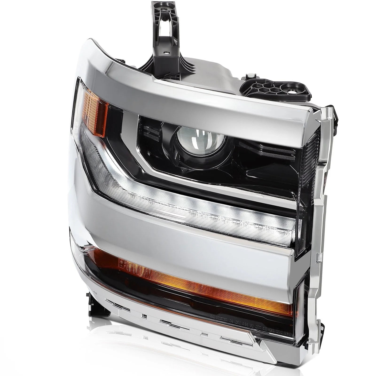 Pair Kit Headlights For 2016-2018 Chevrolet Silverado 1500 4.3L 5.3L Chrome 6B93BC-57 [6]