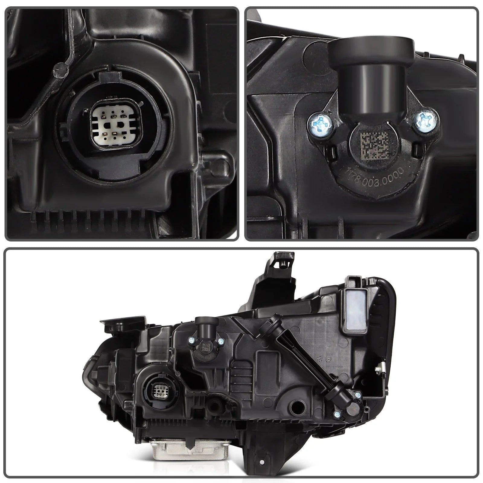 Pair Kit LED Headlights Assembly For 2020-2023 Cadillac XT6 2.0L 3.6L Black 6B93BC-57 [9]