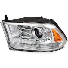 Pair LED Headlights Assembly For 2009-2018 Dodge Ram 1500 2500 3500 Chrome Amber 6B93BC-57 [4]