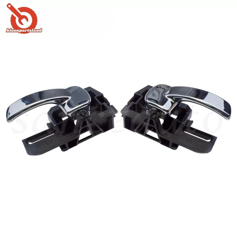 Pair Left Right Interior Door Handles Chrome For NISSAN QASHQAI J10 2004-2013 6B93BC-57 [11]