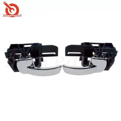 Pair Left Right Interior Door Handles Chrome For NISSAN QASHQAI J10 2004-2013 6B93BC-57 [4]