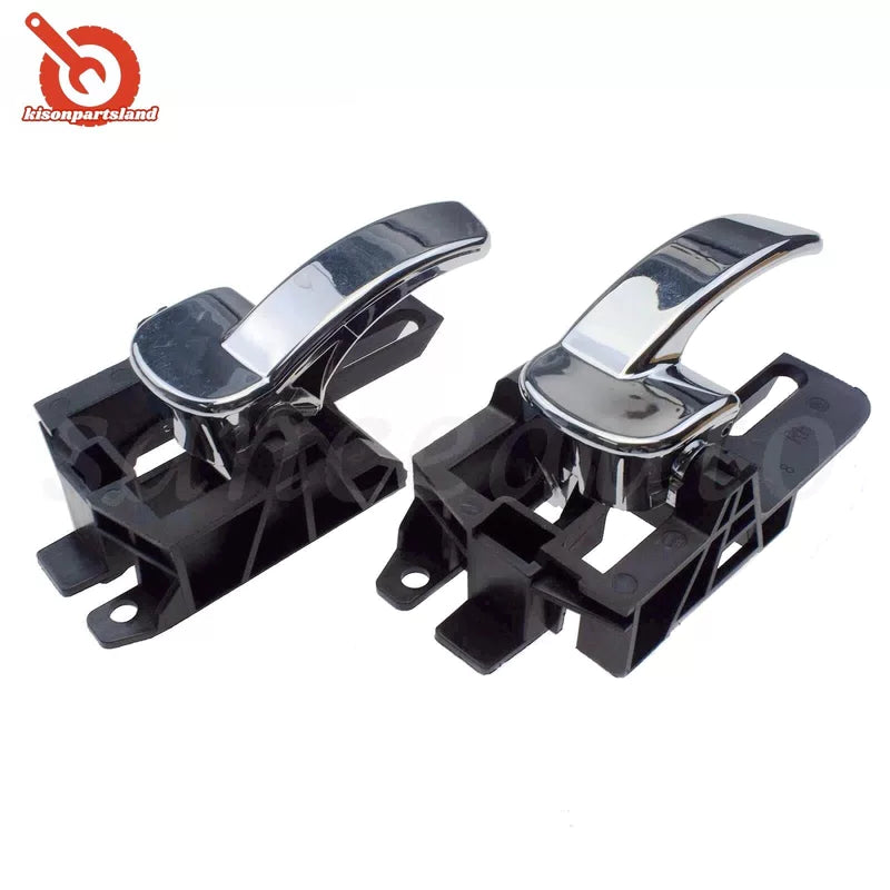 Pair Left Right Interior Door Handles Chrome For NISSAN QASHQAI J10 2004-2013 6B93BC-57 [5]