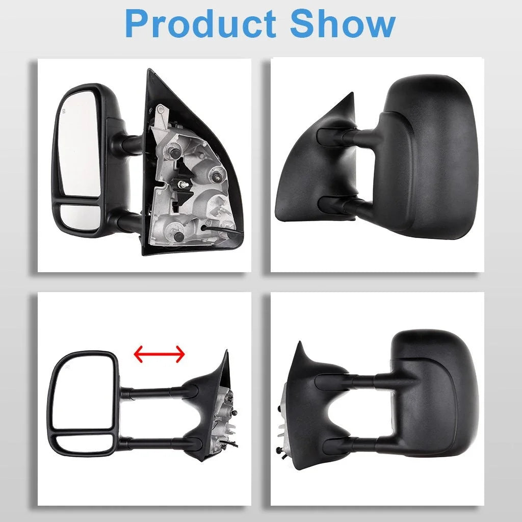 Pair Power Heated Tow Mirrors For 99-07 Ford F-250 F-350 F-450 Super Duty 6B93BC-57 [3]