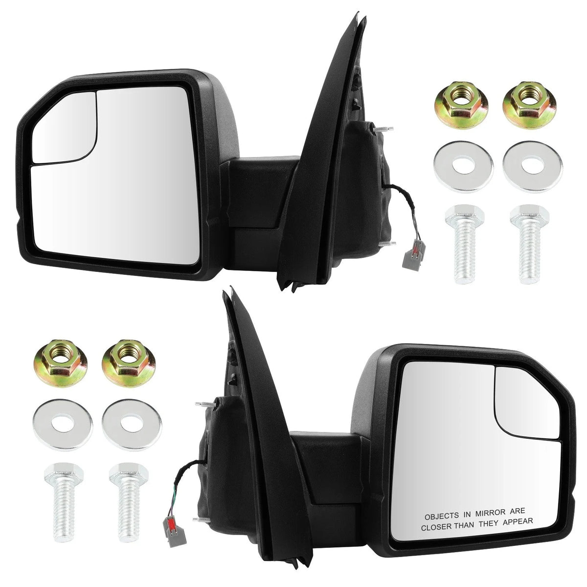 Pair Power Temper Sensor Tow Mirrors For 2015-2020 Ford F150 F-150 Left + Right 6B93BC-57 [1]