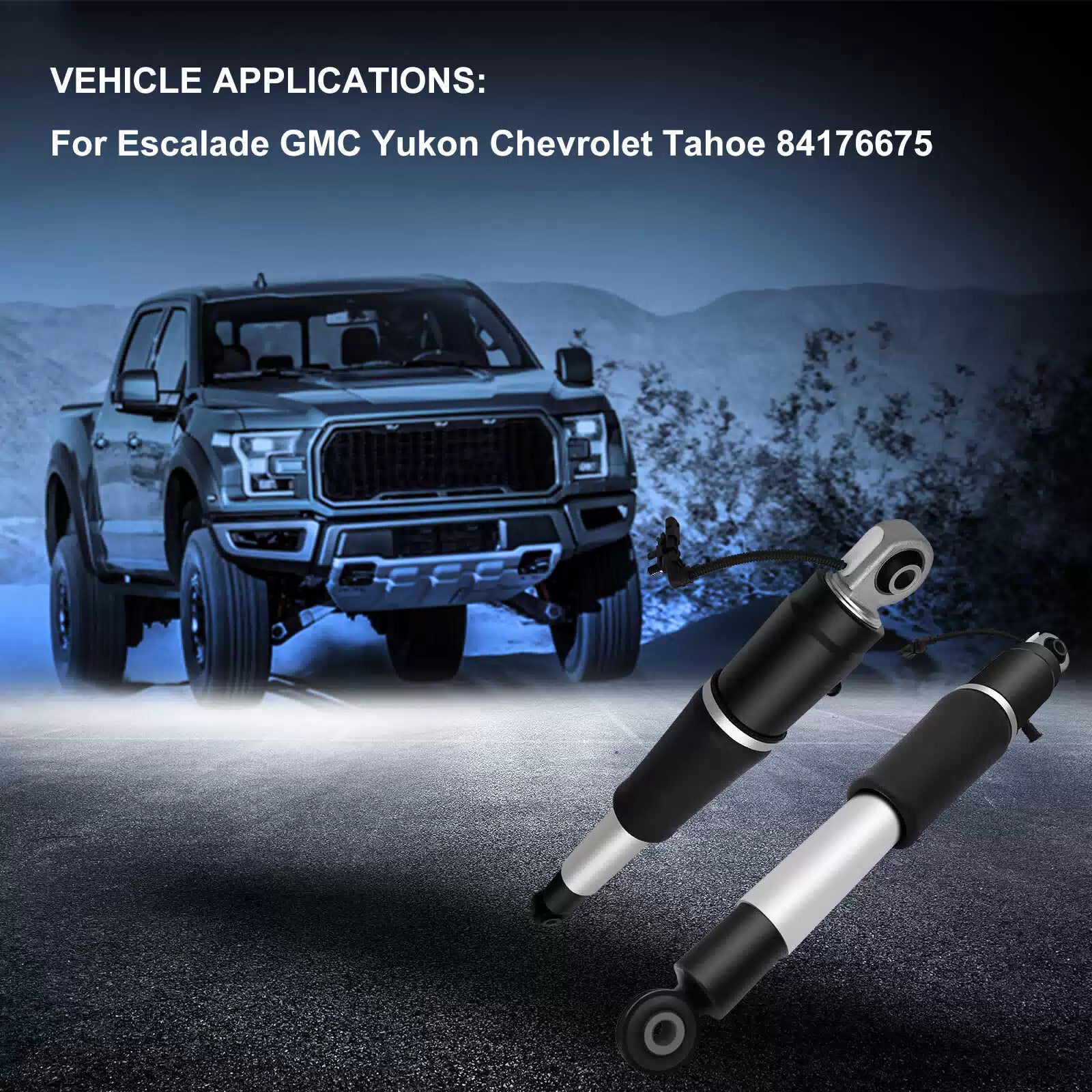 Pair Rear Air Shock Absorbers For Escalade GMC Yukon Chevrolet Tahoe 84176675 [4]