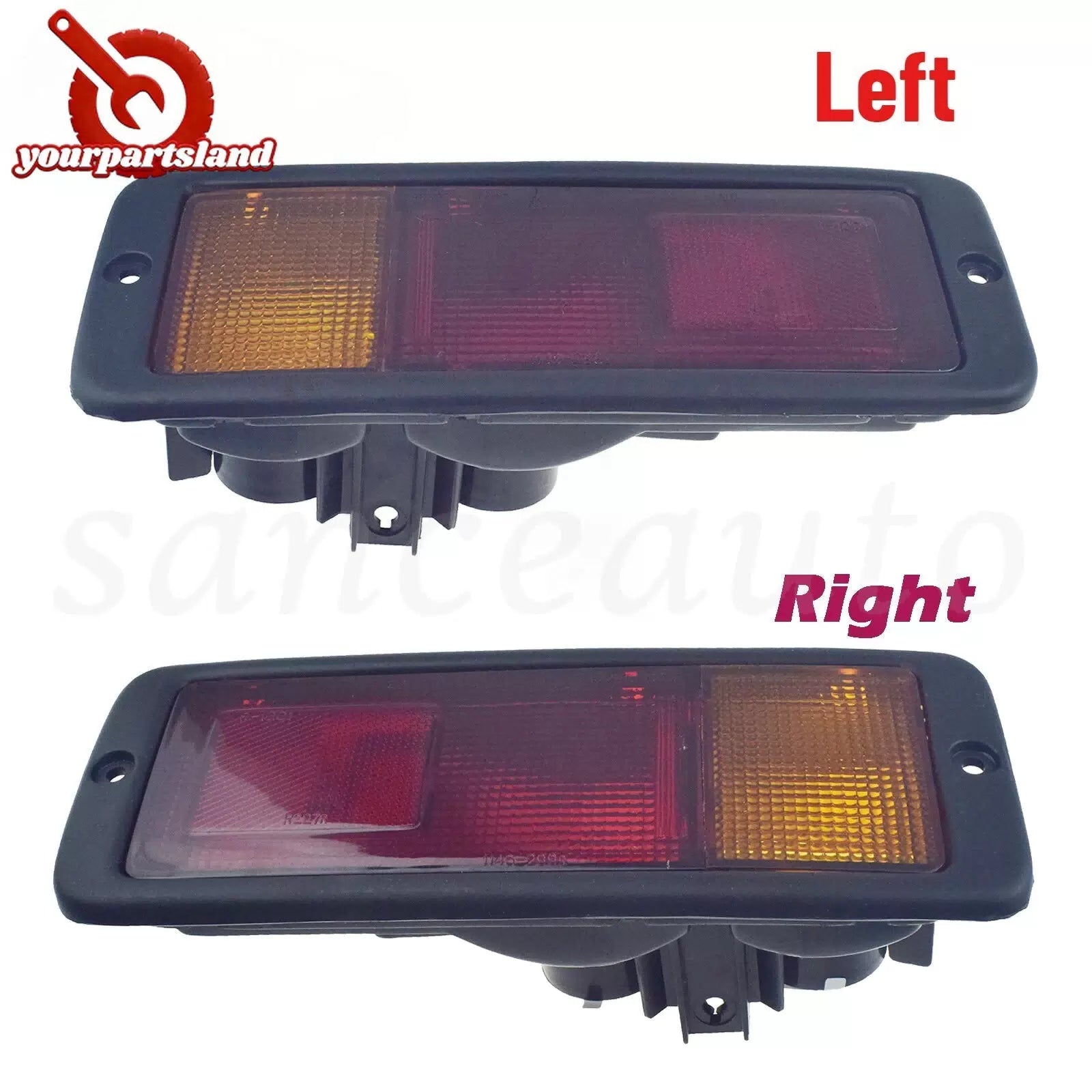 Pair Rear Bumper Light For Mitsubishi Pajero Montero 1992-1999 MB124963 MB124964 6B93BC-57 [1]