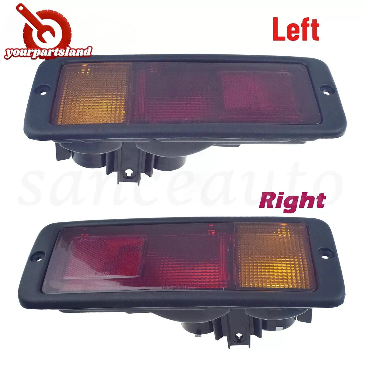 Pair Rear Bumper Light For Mitsubishi Pajero Montero 1992-1999 MB124963 MB124964 6B93BC-57 [1]
