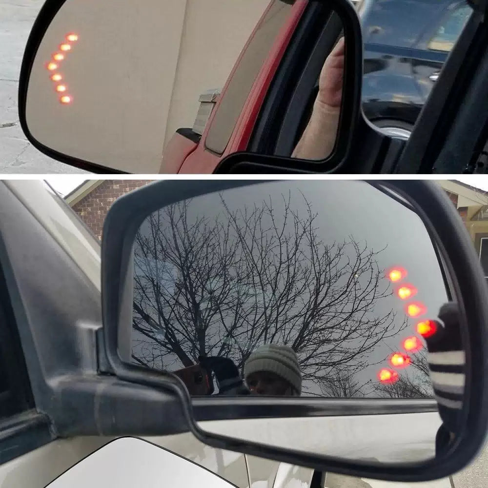Pair Side Mirror Glass Heated w/ Turn Signal Left & Right for Chevy GMC Cadillac 6B93BC-57 [9]