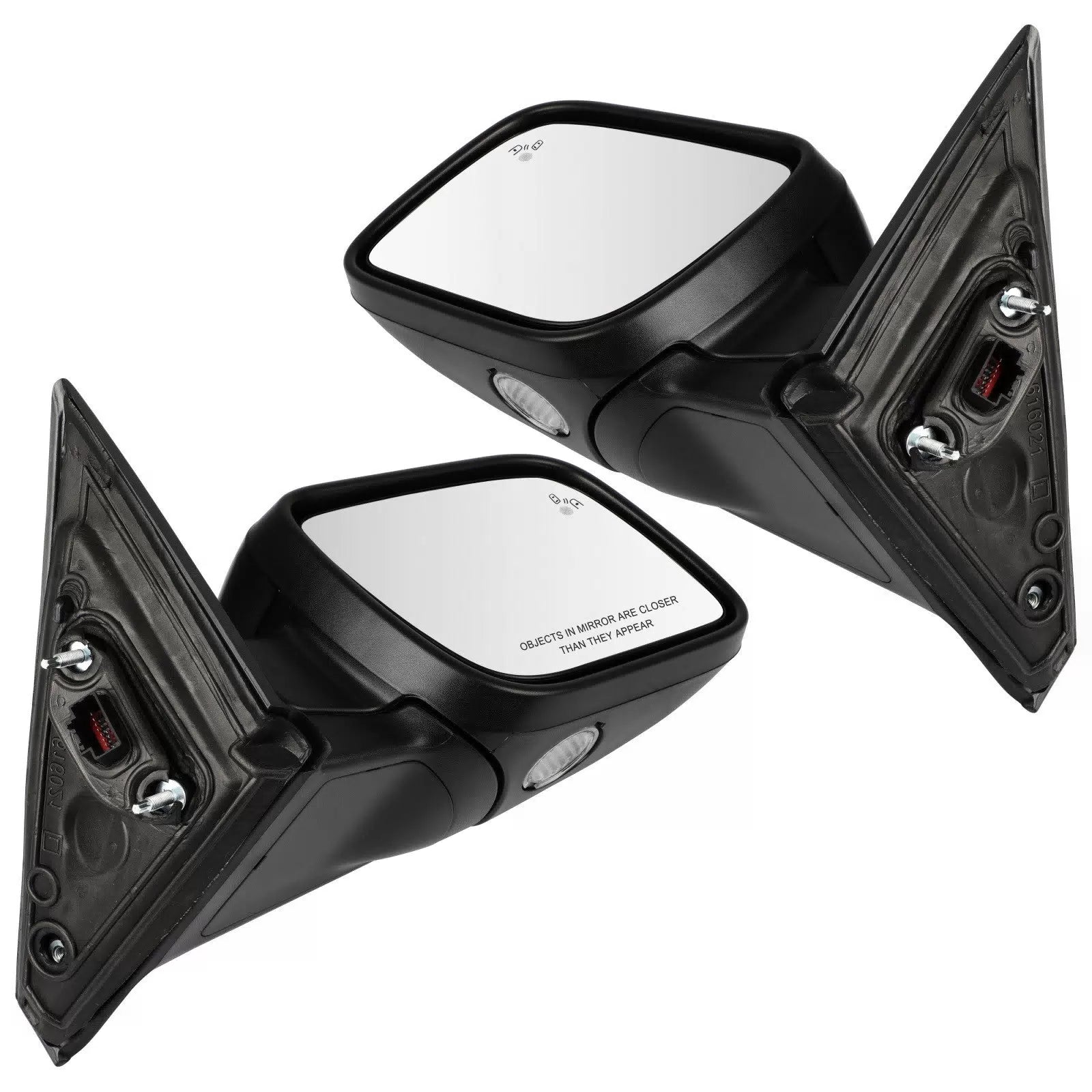 Pair Side Mirrors For 16-19 Ford Explorer Power-folding Heated Signal Puddle BSM 6B93BC-57 [3]