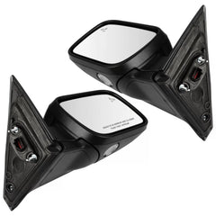 Pair Side Mirrors For 16-19 Ford Explorer Power-folding Heated Signal Puddle BSM 6B93BC-57 [3]