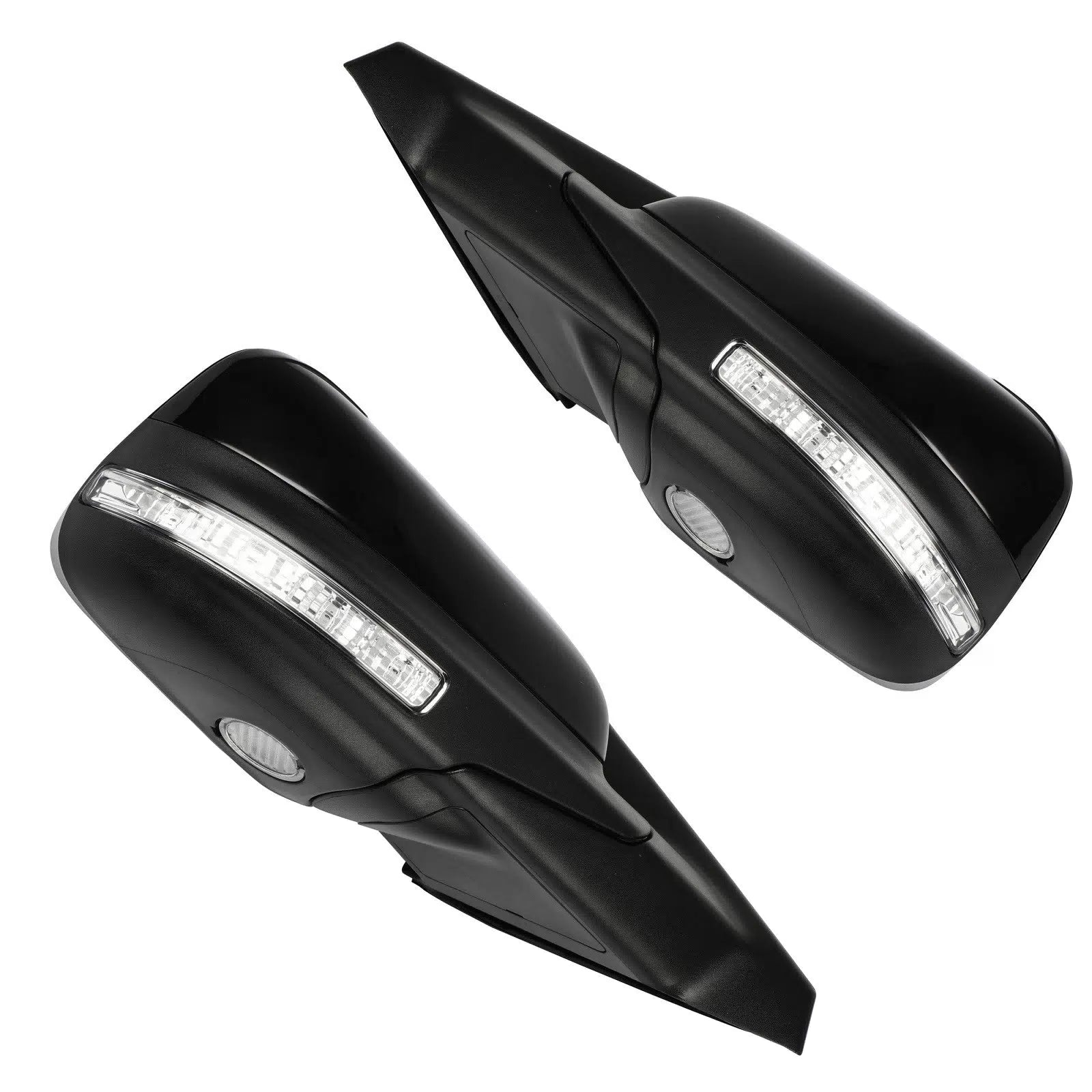 Pair Side Mirrors For 16-19 Ford Explorer Power-folding Heated Signal Puddle BSM 6B93BC-57 [4]