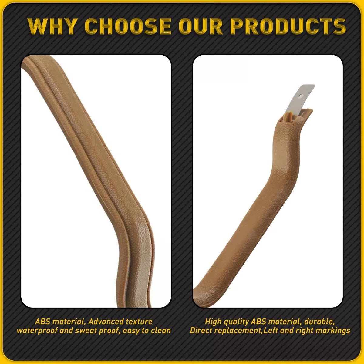 Pair Spice Crown Interior Door Pull Strap Handle Set FOR 87-95 JEEP YJ WRANGLER [7]