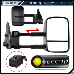 Pair Tow Mirrors For 99-02 Chevy Silverado Sierra 1500 2500HD 3500 Power Heated 6B93BC-57 [1]