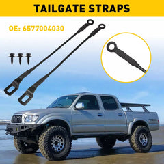 Pair (2) Rear Tailgate Cables Straps Set For 1995-2004 Toyota Tacoma US 6B93BC-57 [1]