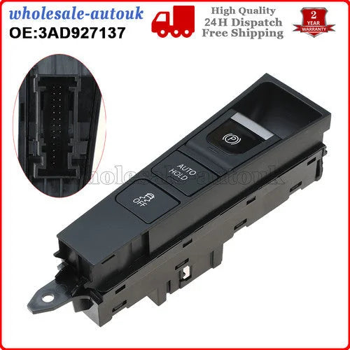 Parking Brake Auto Hold Switch 3AB927137 Handbrake Switch Button For B7 CC LHD 6B93BC-57 [1]