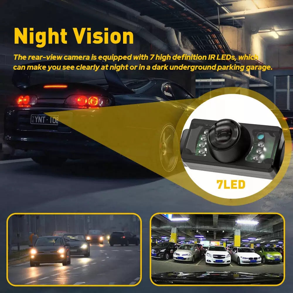 Parking Camera Wide 170° Waterproof Night Vision Car Rear View Reverse Backup US 6B93BC-57 [11]