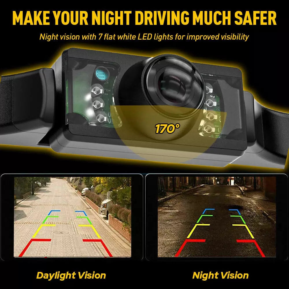 Parking Camera Wide 170° Waterproof Night Vision Car Rear View Reverse Backup US 6B93BC-57 [3]