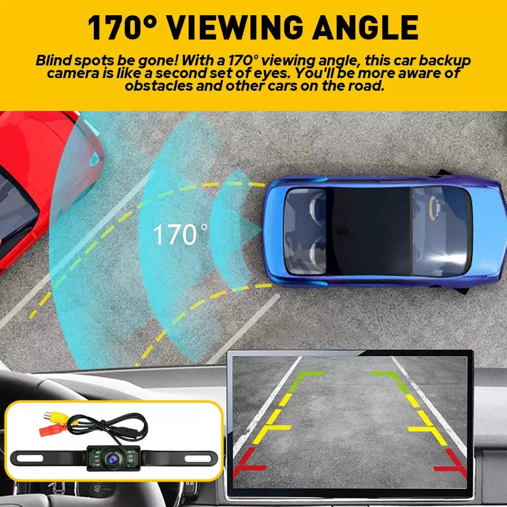 Parking Camera Wide 170° Waterproof Night Vision Car Rear View Reverse Backup US 6B93BC-57 [9]
