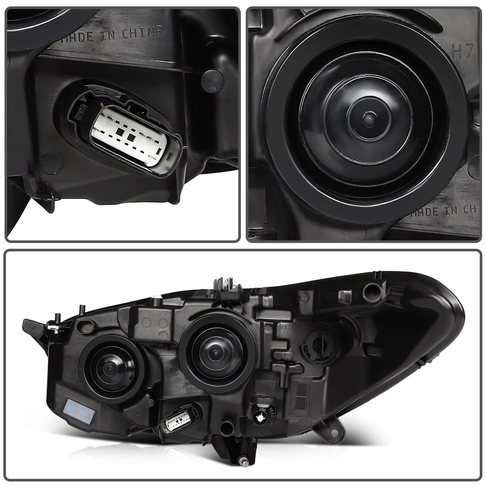 Passenger Right Side Headlight Assembly For 2013-2016 Ford Fusion Chrome Amber 6B93BC-57 [9]
