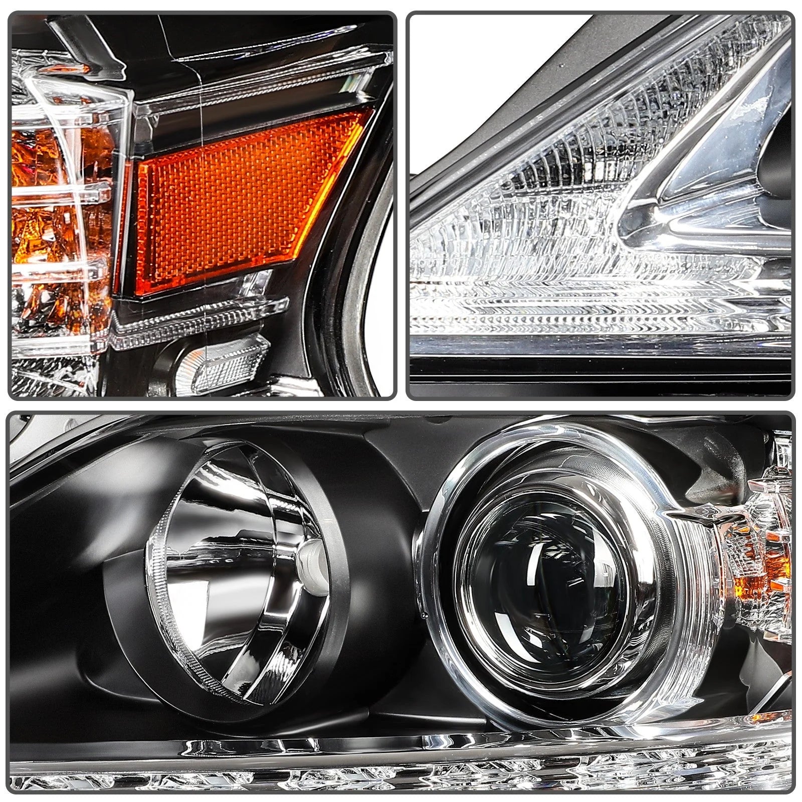 Passenger Right Side Headlight For 2013-2015 Lexus RX350 RX450h 3.5L Black Amber 6B93BC-57 [9]