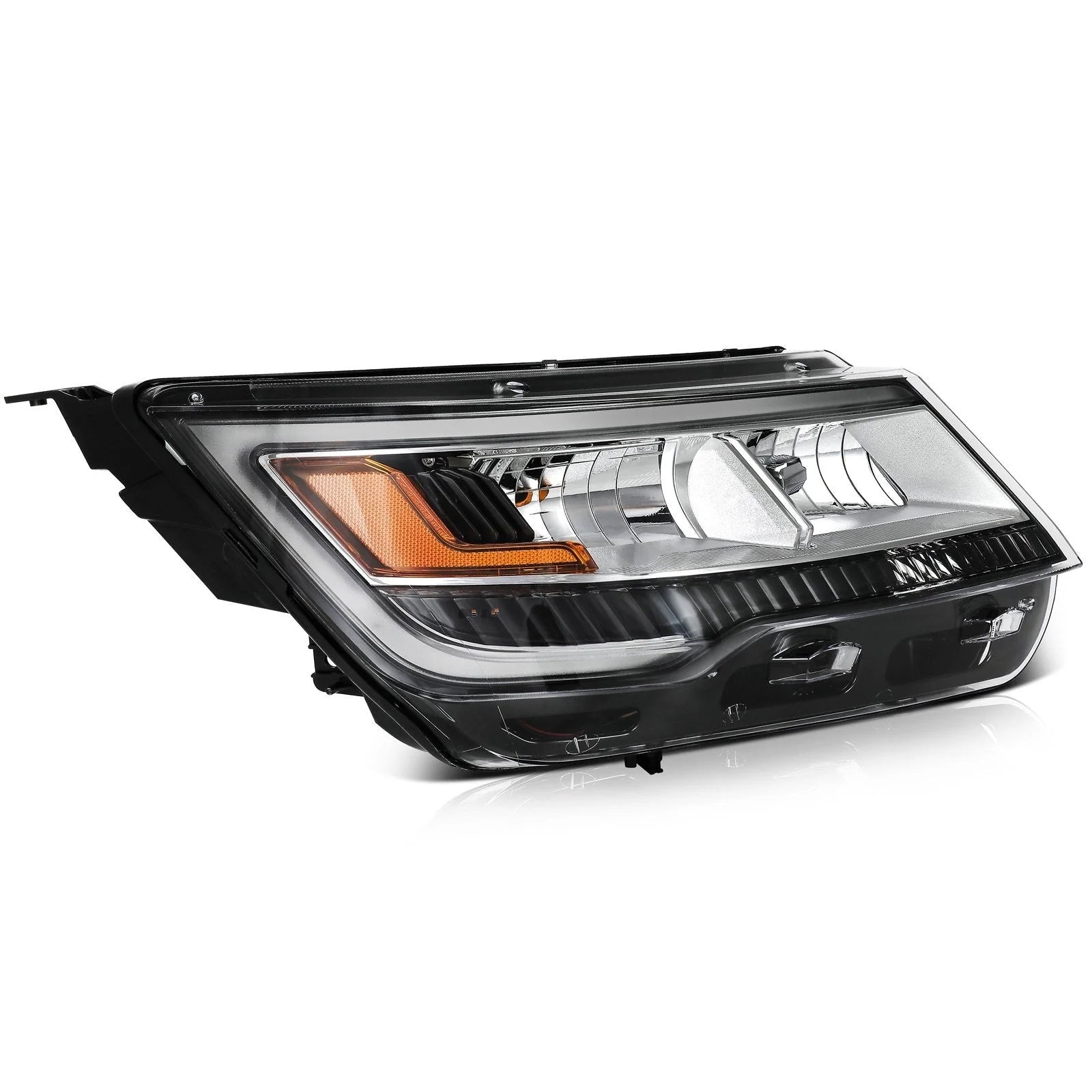 Passenger Right Side Headlight For 2016-2018 Ford Explorer 2.3L 3.5L Black Amber KOEEP [9]