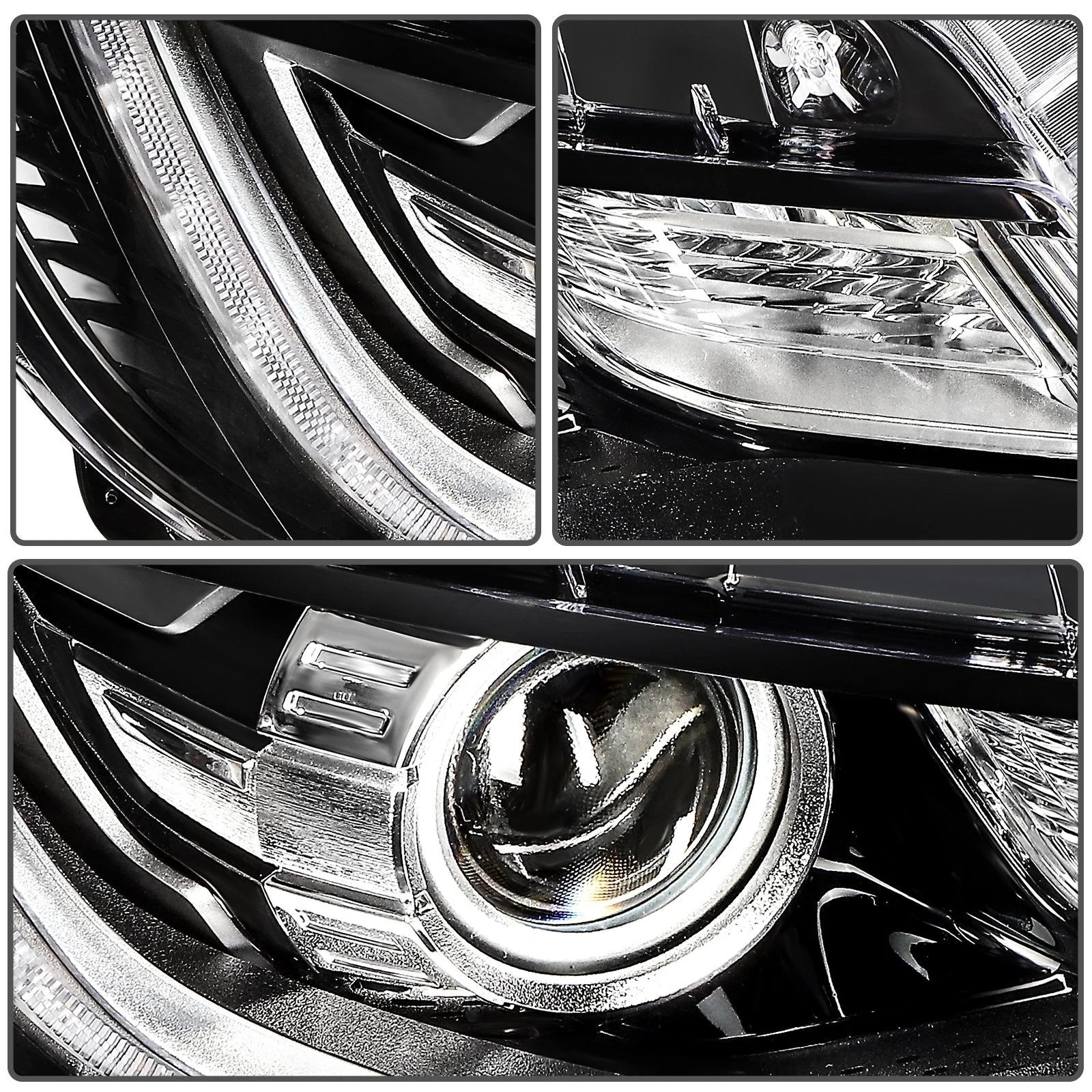 Passenger Right Side Headlight For 2016-2018 Lincoln MKX 2.7L 3.7L Black 6B93BC-57 [11]