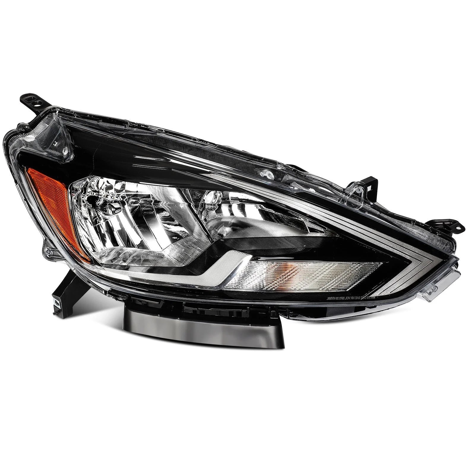 Passenger Right Side Headlight For 2016-2019 Nissan For Sentra 1.8L Black Amber 6B93BC-57 [7]