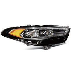 Passenger Right Side LED Headlight For 2017-2020 Ford Fusion Black Amber 6B93BC-57 [4]