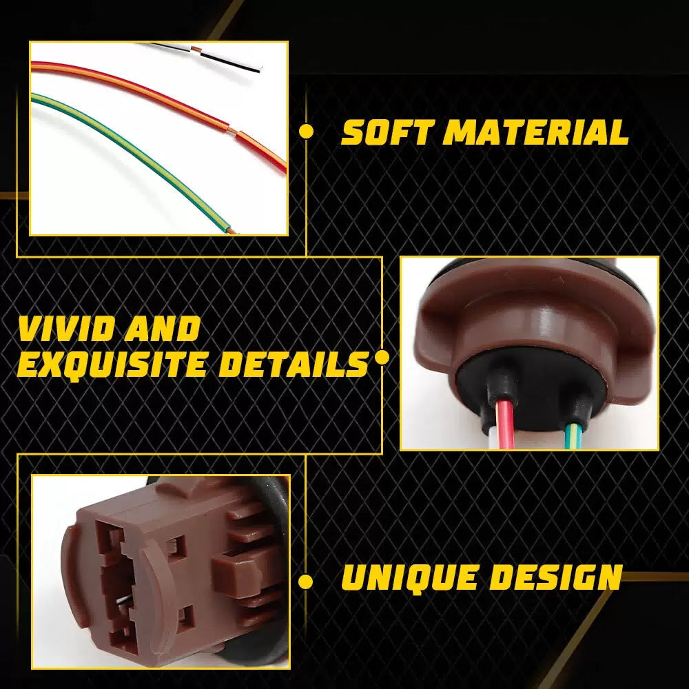 Pigtail Wire Female Socket 7443 Two Harness Brake Stop Tail Turn Signal Plug EOA 6B93BC-57 [5]