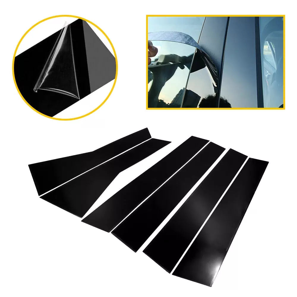 Pillar Posts For 2017-2022 Honda CR-V 6pcs Set Door Trim Cover Replacement EOA 6B93BC-57 [10]