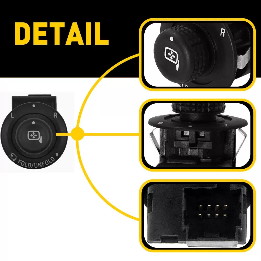Power Fold Side View Switch Mirror Control OEM for Ford F-150 F-250 F-350 F-450 6B93BC-57 [6]