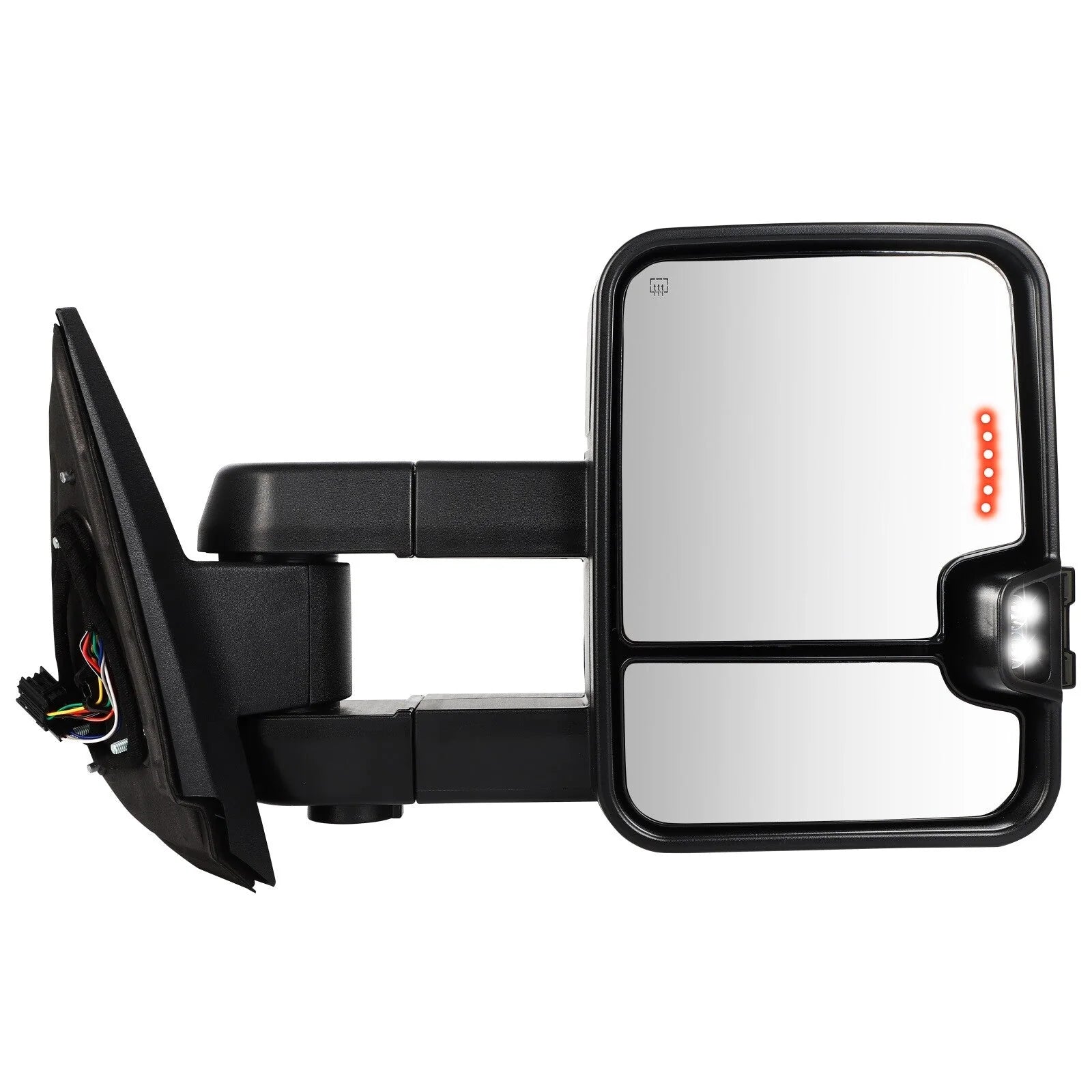 Power Heated Tow Mirrors LED Turn Signal Light For 07-13 Chevry Silverado Sierra 6B93BC-57 [3]