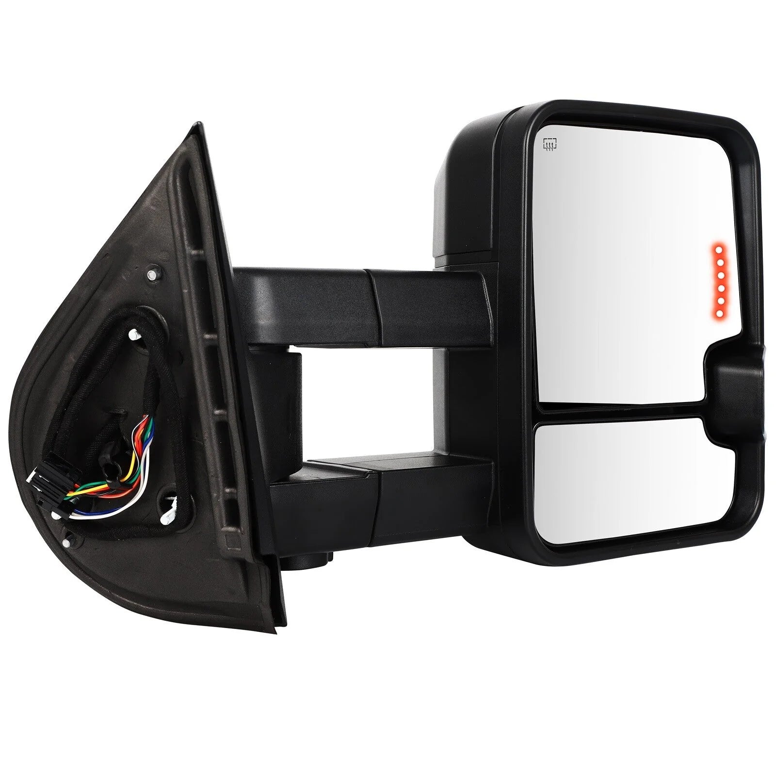 Power Heated Tow Mirrors LED Turn Signal Light For 07-13 Chevry Silverado Sierra 6B93BC-57 [4]