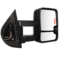 Power Heated Tow Mirrors LED Turn Signal Light For 07-13 Chevry Silverado Sierra 6B93BC-57 [4]