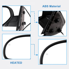 Power Mirror For 07-13 Chevy GMC Truck Pickup Passenger Side Heated Manual Fold 6B93BC-57 [4]