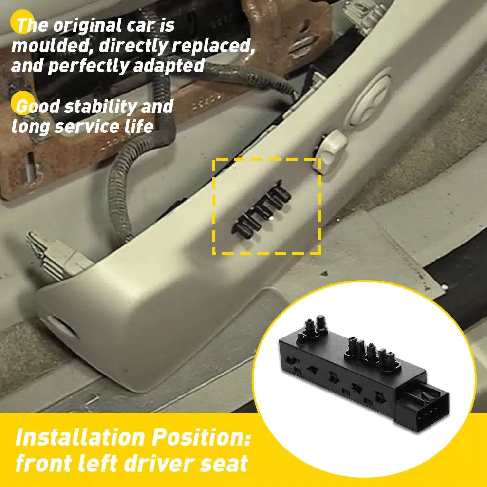 Power Seat Control Switch for 2010-15 Chevrolet Camaro Driver Side 25974714 EOA 6B93BC-57 [7]
