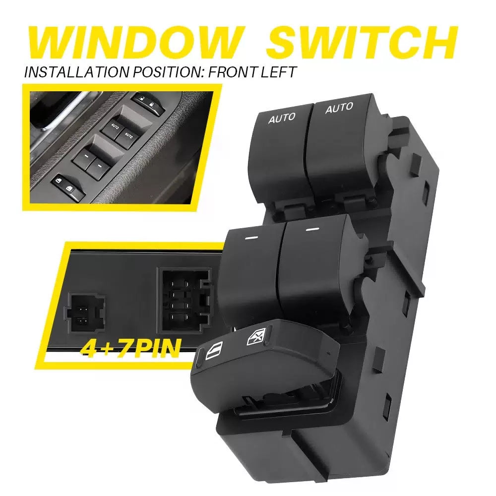 Power Window Control Switch Button for 2011-2014 Ford F-150 BL3Z14529BA DWS1584B 6B93BC-57 [1]