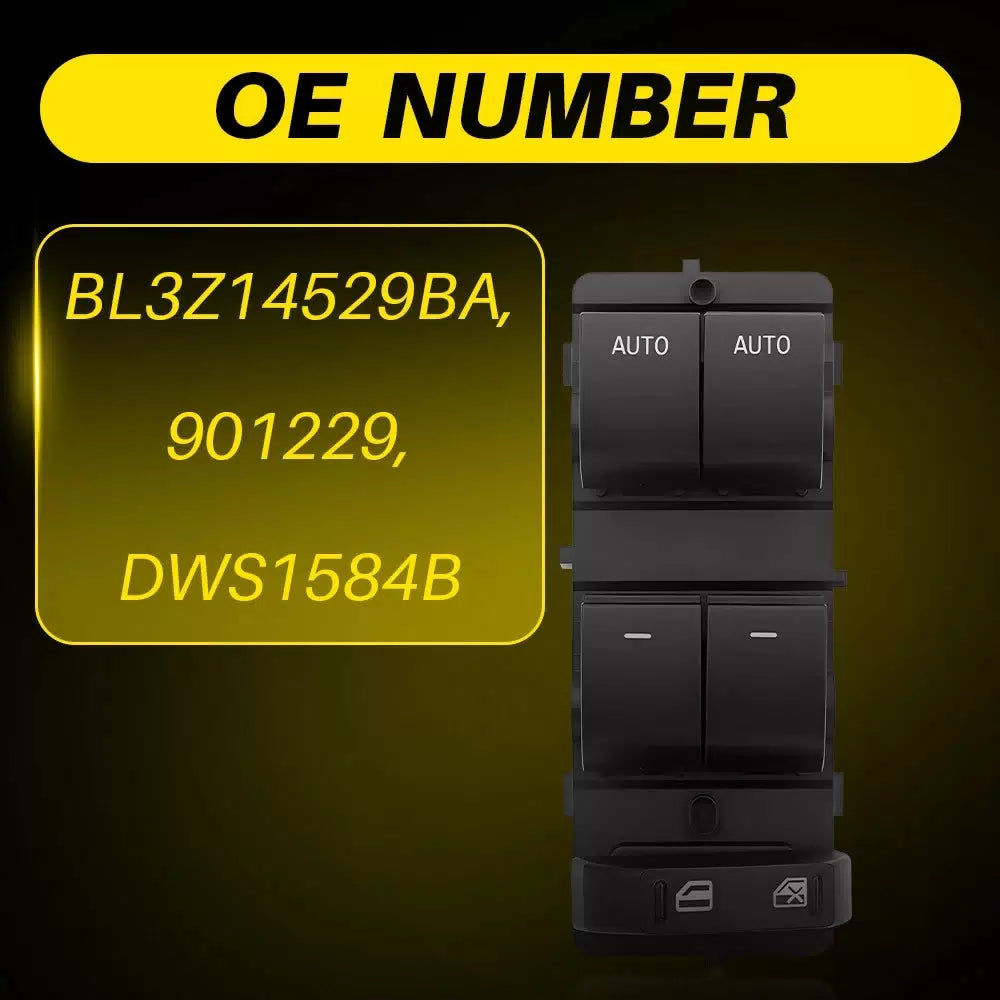 Power Window Control Switch Button for 2011-2014 Ford F-150 BL3Z14529BA DWS1584B 6B93BC-57 [3]