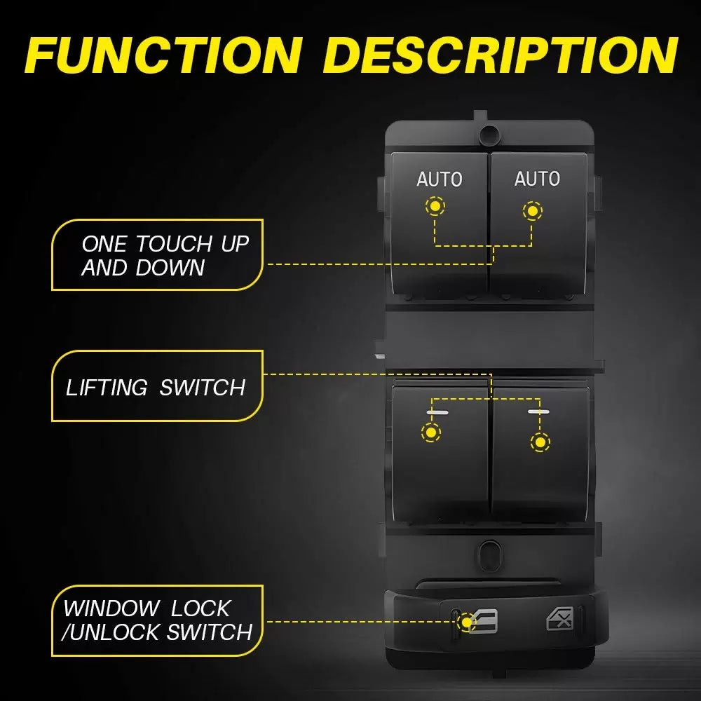 Power Window Control Switch Button for 2011-2014 Ford F-150 BL3Z14529BA DWS1584B 6B93BC-57 [8]
