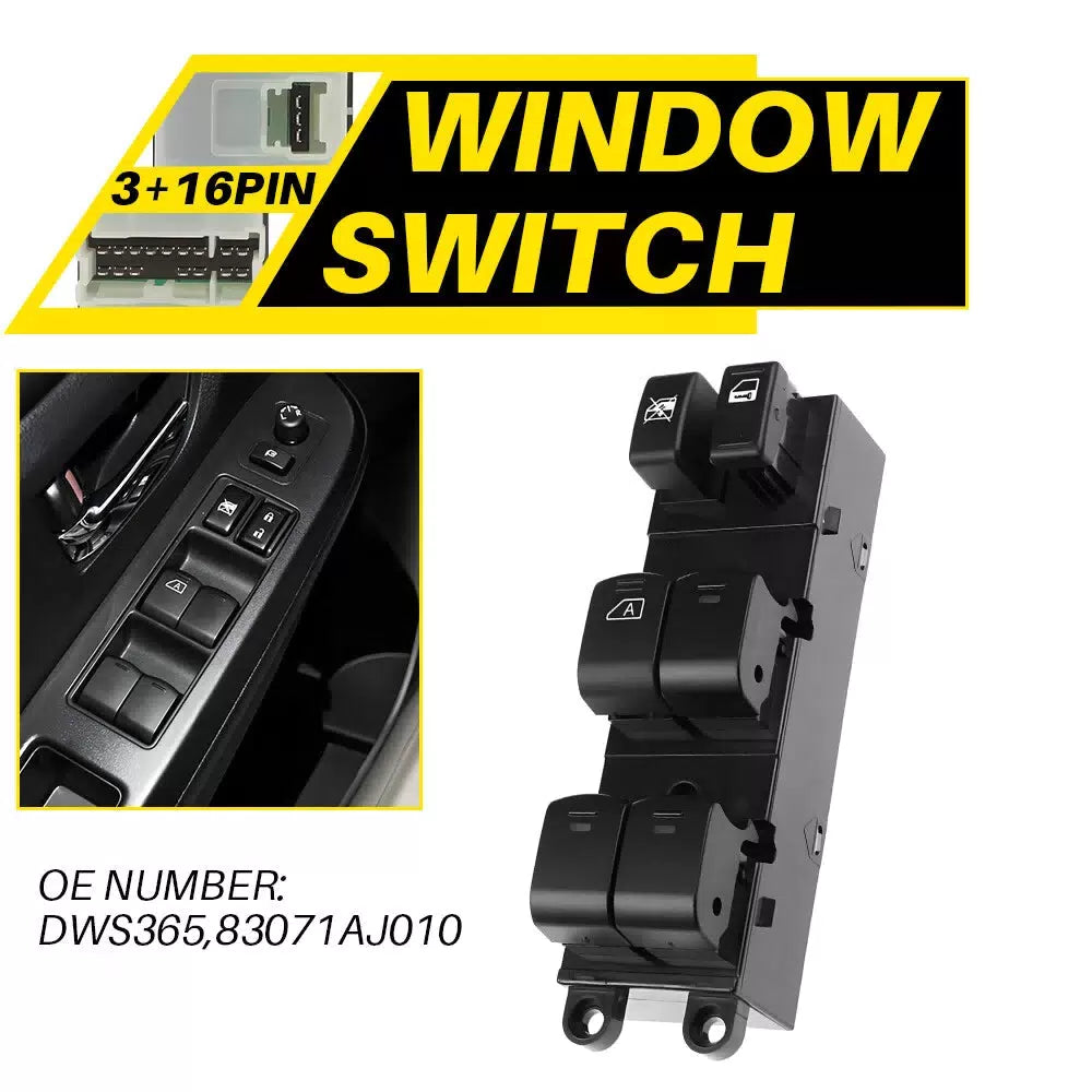 Power Window Switch Front Driver Side For 2010 2011 2012 Subaru Legacy Outback A 6B93BC-57 [1]