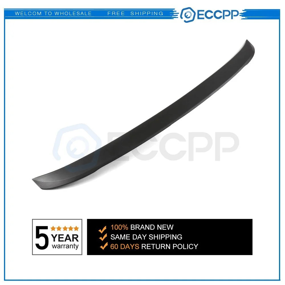 REAR TRUNK SPOILER Lip Wing ABS Style BLACK L041 For 2012-2017 JETTA MK6 Sedan 6B93BC-57 [1]