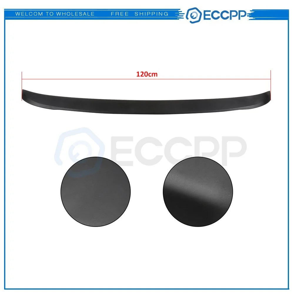 REAR TRUNK SPOILER Lip Wing ABS Style BLACK L041 For 2012-2017 JETTA MK6 Sedan 6B93BC-57 [5]