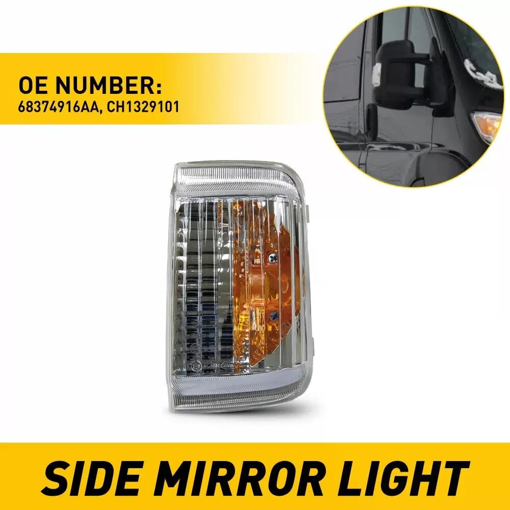 RIGHT MIRROR TURN SIGNAL LIGHT COVER FOR 14-23 RAM PROMASTER 1500 2500 3500 EOA 6B93BC-57 [1]