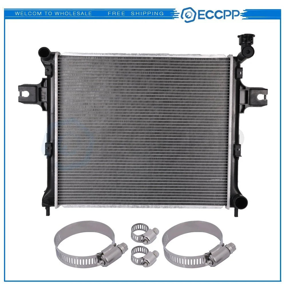 Radiator 2839 with Universal Oil Hose Clamps Kit for 2006-2010 Jeep Commander 6B93BC-57 [1]
