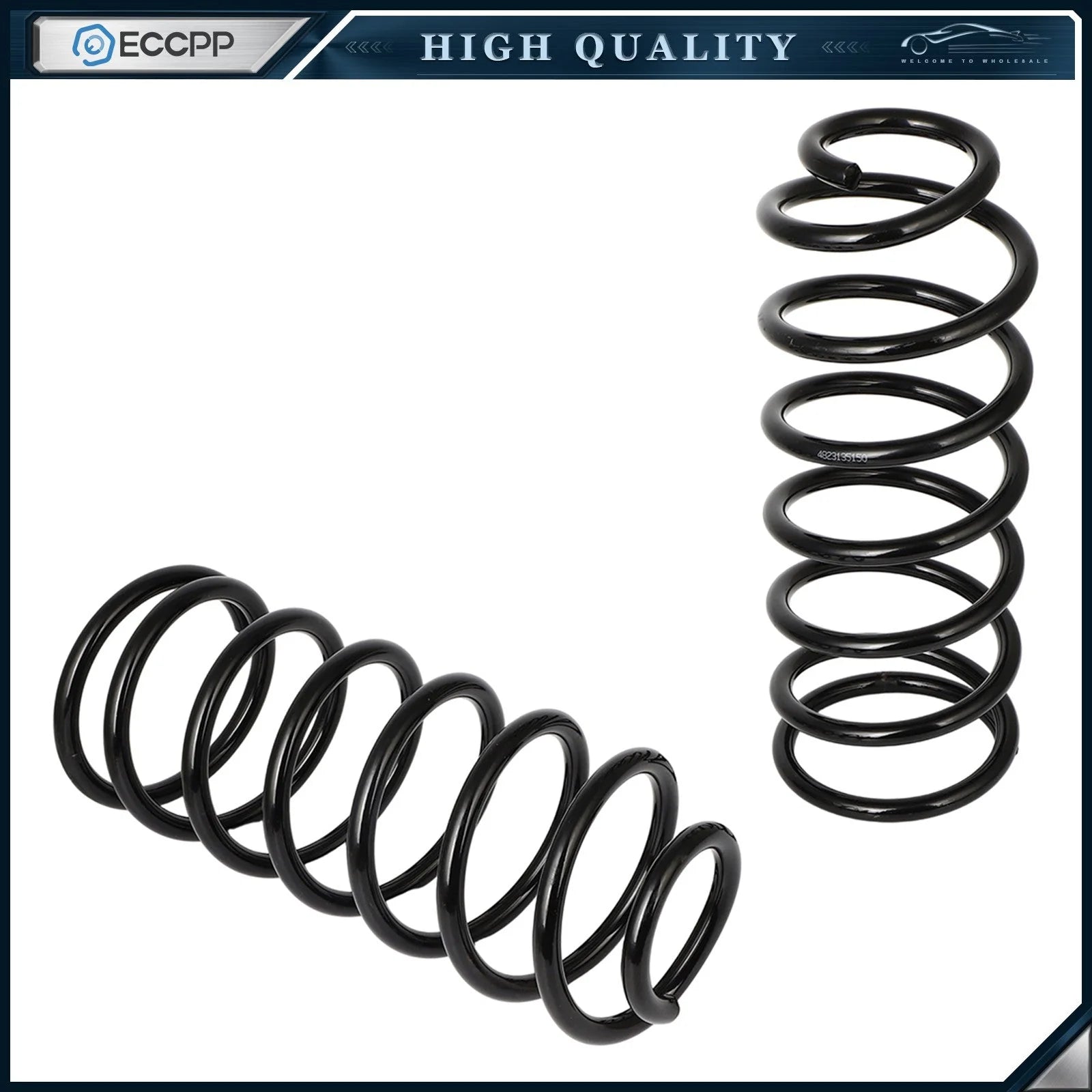 Rear 2Pcs Left & Right Coil Springs for Toyota 4Runner 1996-2000 4WD 4823135210 KOEEP [2]