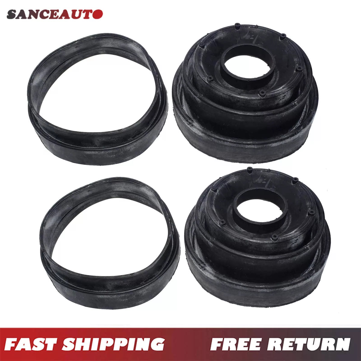 Rear Air Shock Absorber Boot Dust Cover 2 Sets For LAND ROVER DISCOVERY III 6B93BC-57 [1]