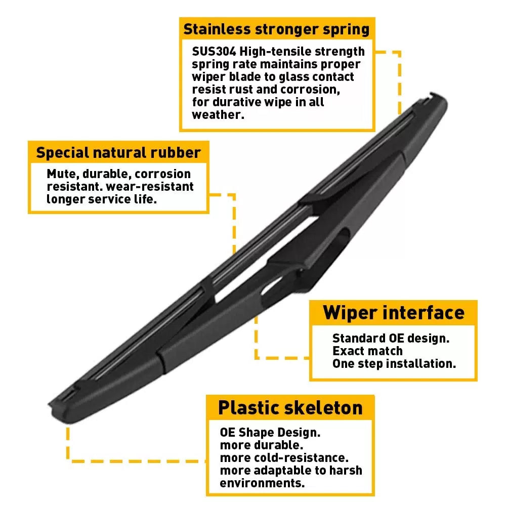 Rear Arm Wiper with Blade for 2008-2012 Ford Escape Mercury Marin 8L8Z17526C AAB 6B93BC-57 [3]