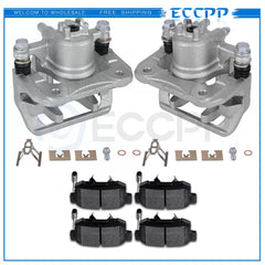 Rear Brake Calipers Brake Pads Set 6Pcs For 2010-2012 Acura RDX 19B2911 19B2910 6B93BC-57 [1]