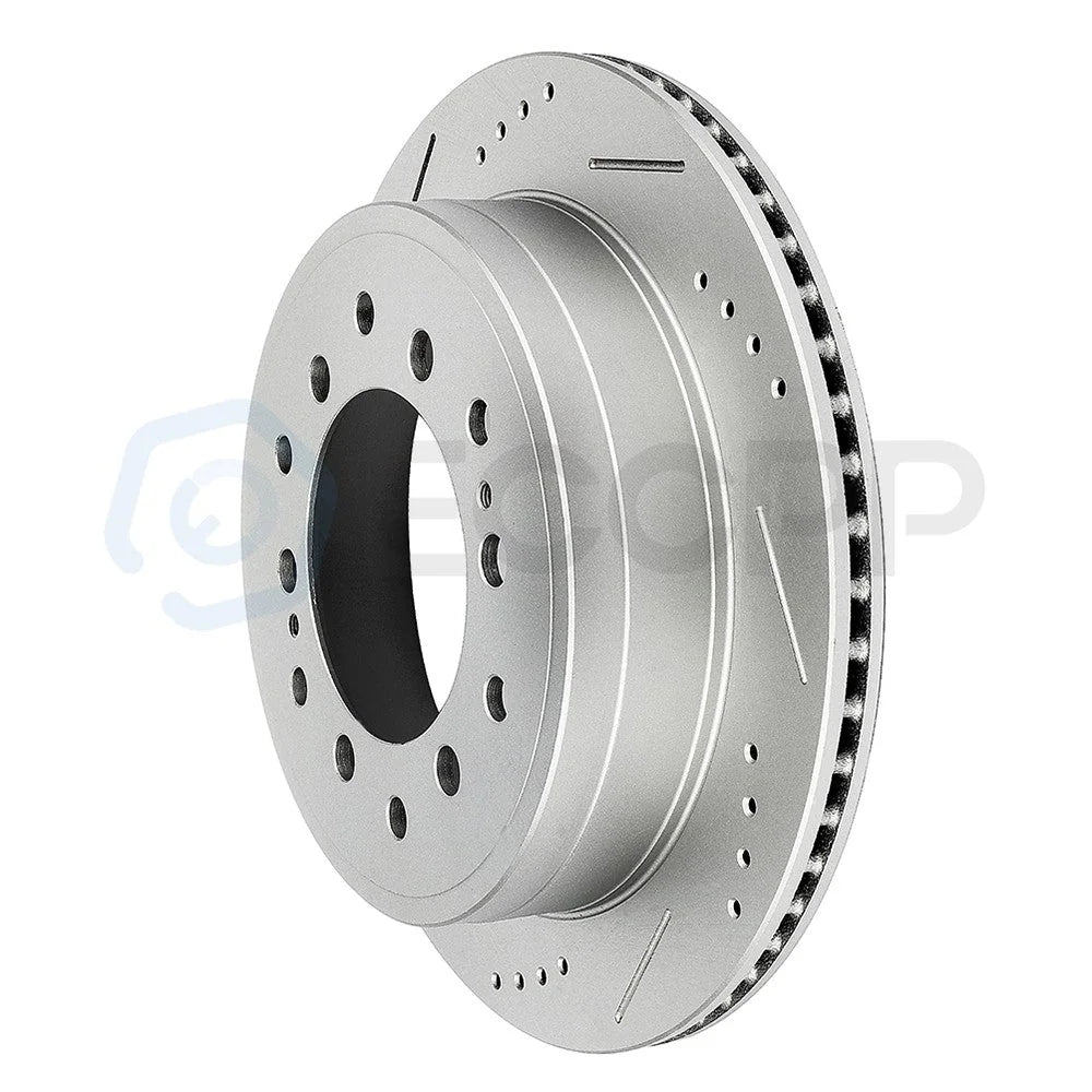 Rear Brake Discs Rotors Slot Drill Ceramic Pads For 2010-2014 Toyota FJ Cruiser 6B93BC-57 [10]